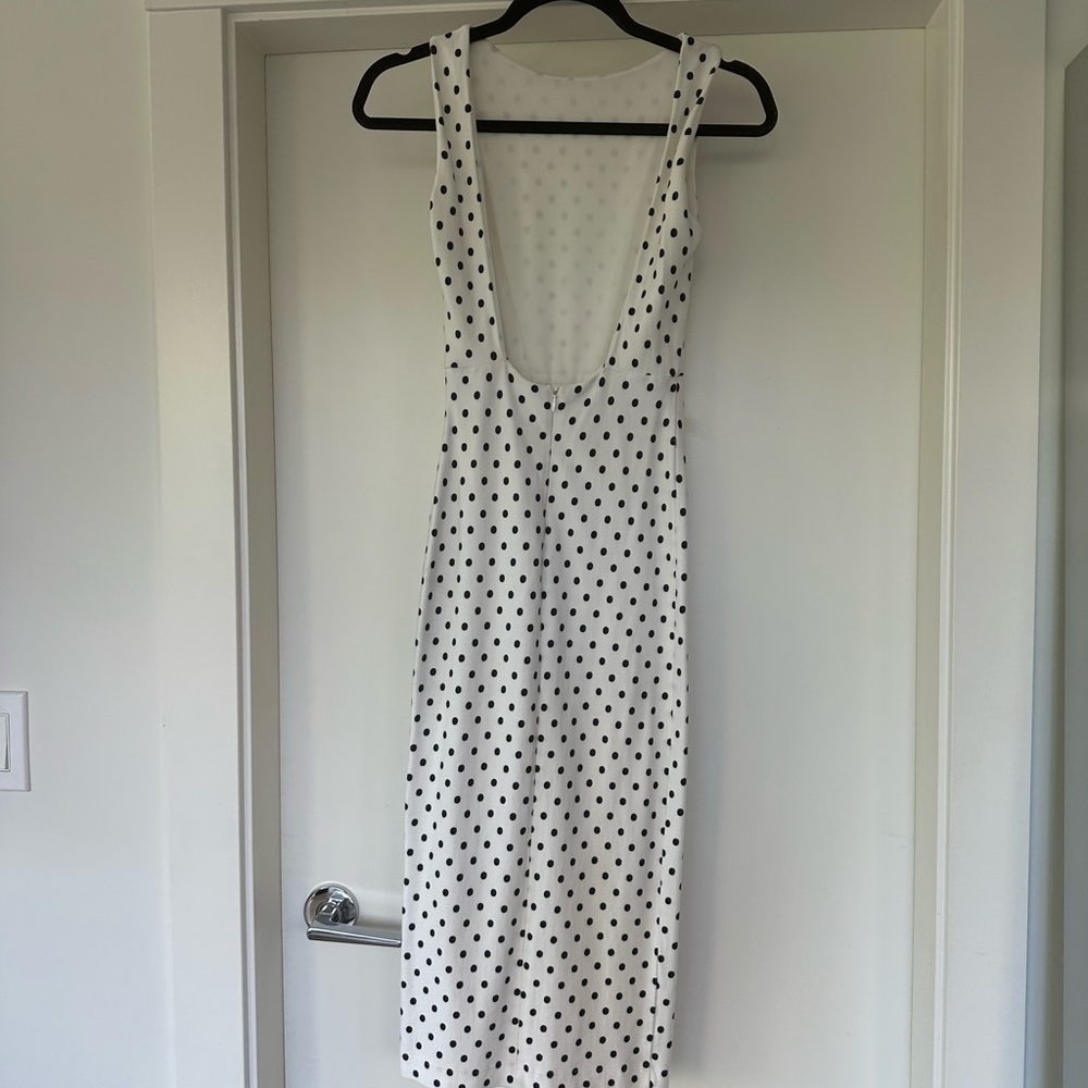 Zara euro summer low back polka dot dress